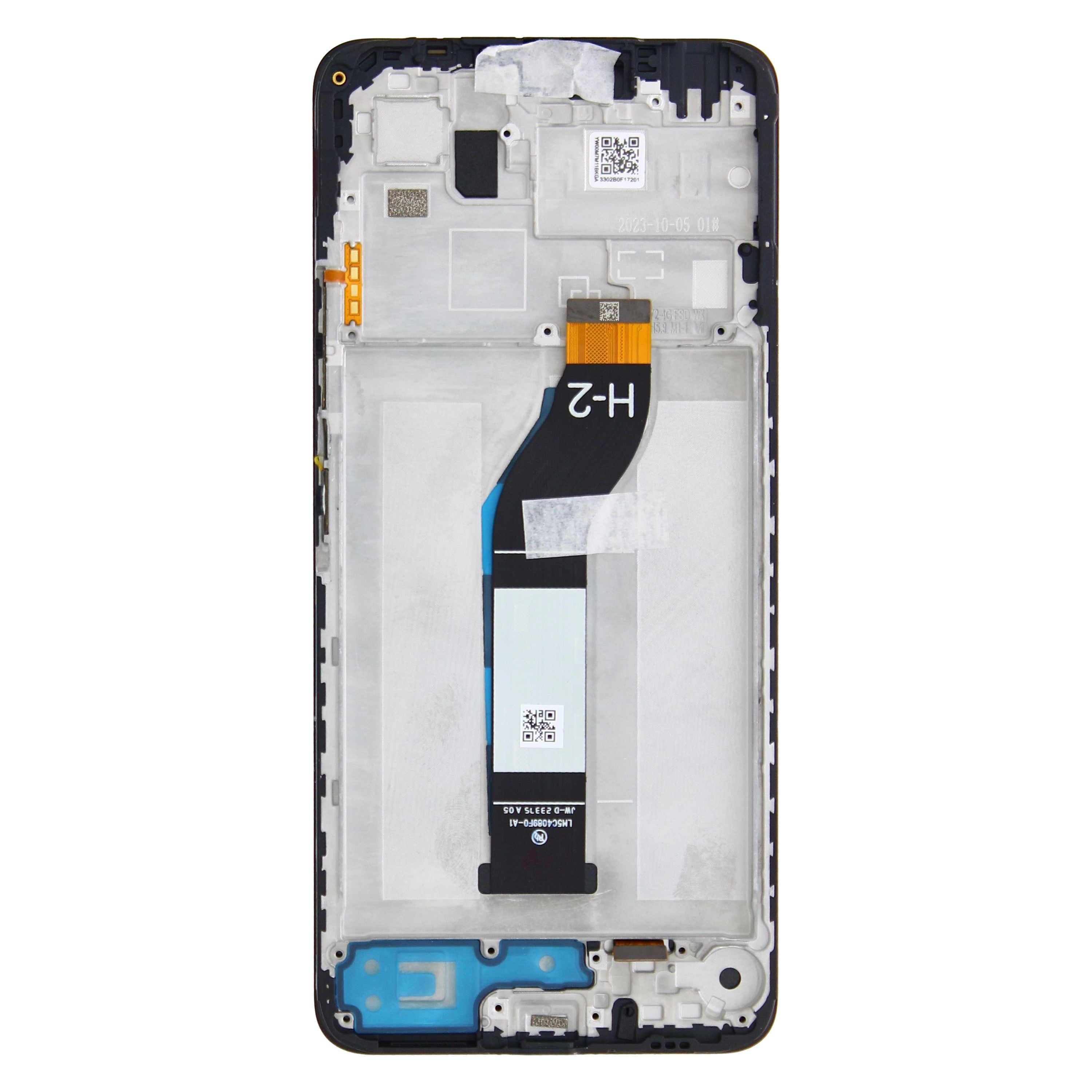 Xiaomi Redmi 13C 4G, Poco C65 Display und Digitizer mit Rahmen, schwarzes Servicepaket