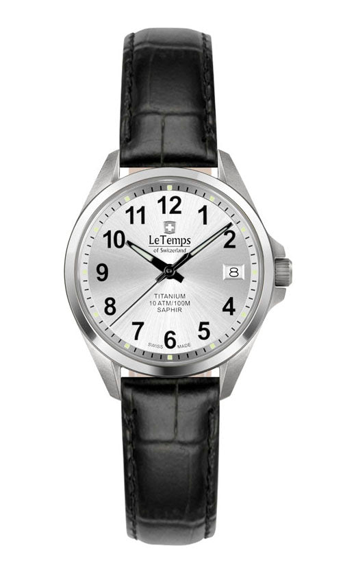 LeTemps TITANIUM LADY SAPHIR QUARZ WATCH 100M