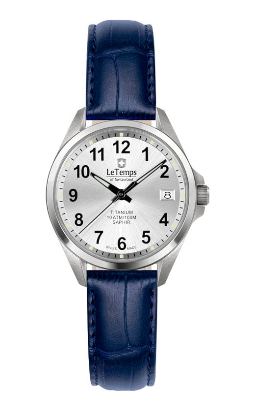 LeTemps TITANIUM LADY SAPHIR QUARZ WATCH 100M