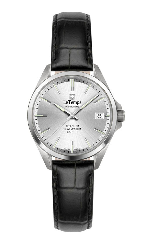 LeTemps TITANIUM LADY SAPHIR QUARZ WATCH 100M