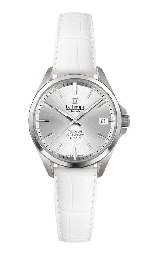 LeTemps TITANIUM LADY SAPHIR QUARZ WATCH 100M