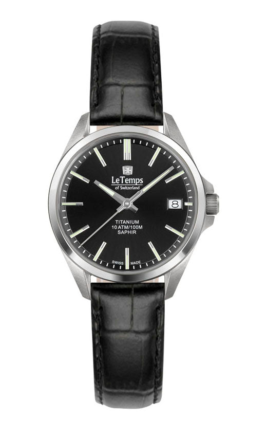 LeTemps TITANIUM LADY SAPHIR QUARZ WATCH 100M