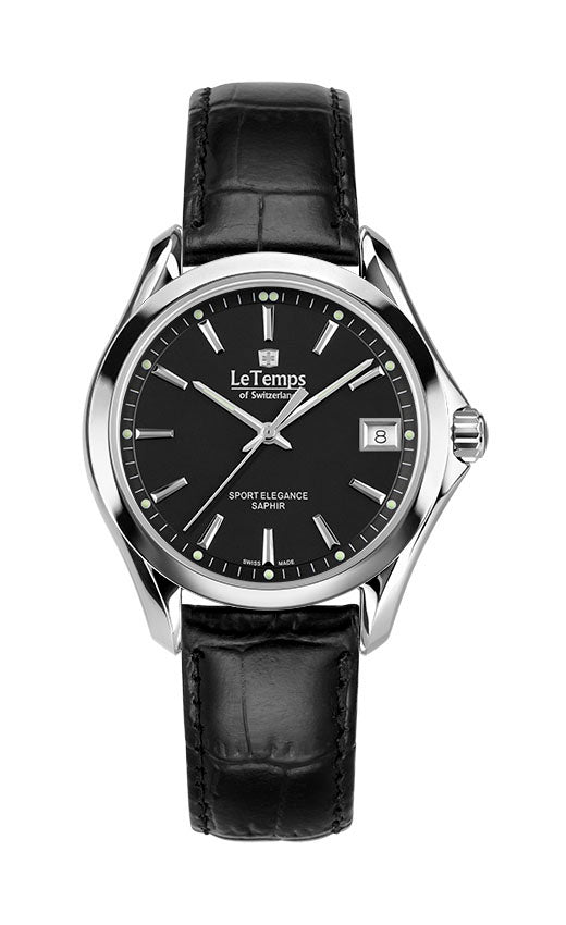 LeTemps SPORT ELEGANCE LADY 33 SAPHIR QUARZ WATCH 100M
