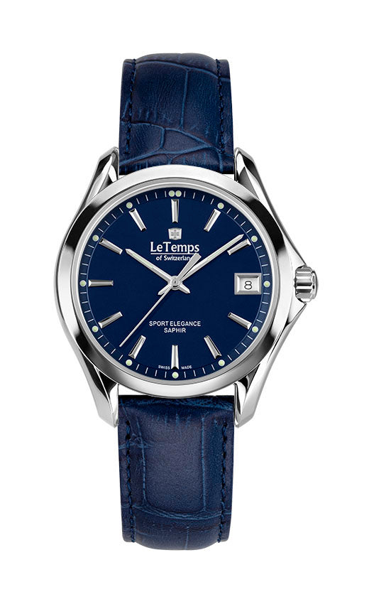 LeTemps SPORT ELEGANCE LADY 33 SAPHIR QUARZ WATCH 100M