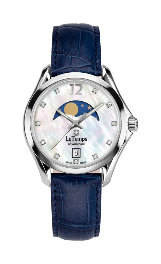LeTemps SPORT ELEGANCE LADY 33 SAPHIR QUARZ WATCH 100M