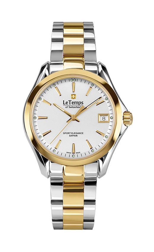 LeTemps SPORT ELEGANCE LADY 33 SAPHIR QUARZ WATCH 100M