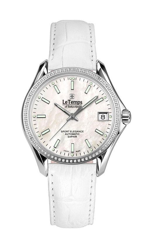 LeTemps SPORT ELEGANCE LADY 33 AUTOMATIC SAPHIR WATCH 100M