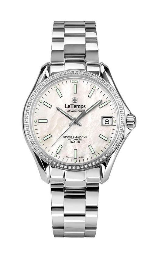 LeTemps SPORT ELEGANCE LADY 33 AUTOMATIC SAPHIR WATCH 100M