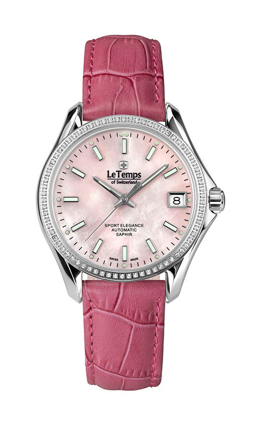 LeTemps SPORT ELEGANCE LADY 33 AUTOMATIC SAPHIR WATCH 100M