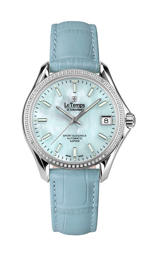 LeTemps SPORT ELEGANCE LADY 33 AUTOMATIC SAPHIR WATCH 100M
