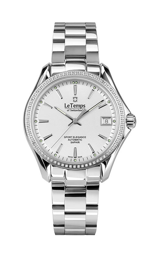 LeTemps SPORT ELEGANCE LADY 33 AUTOMATIC SAPHIR WATCH 100M