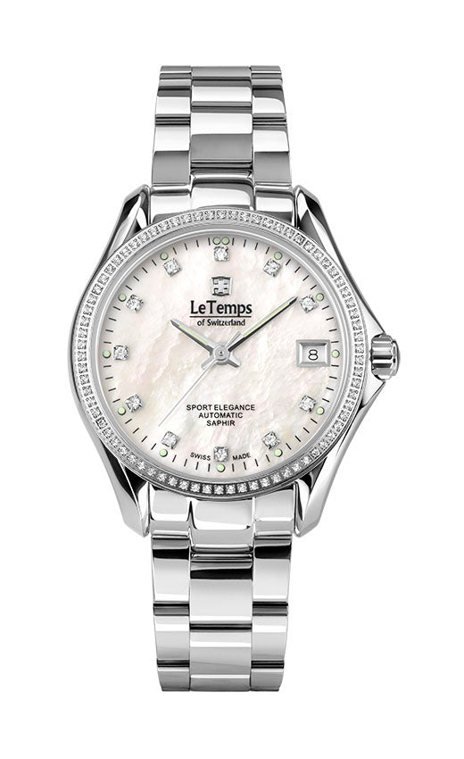 LeTemps SPORT ELEGANCE LADY 33 AUTOMATIC SAPHIR WATCH 100M