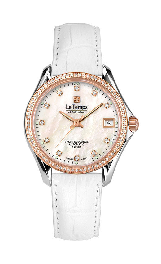 LeTemps SPORT ELEGANCE LADY 33 AUTOMATIC SAPHIR WATCH 100M