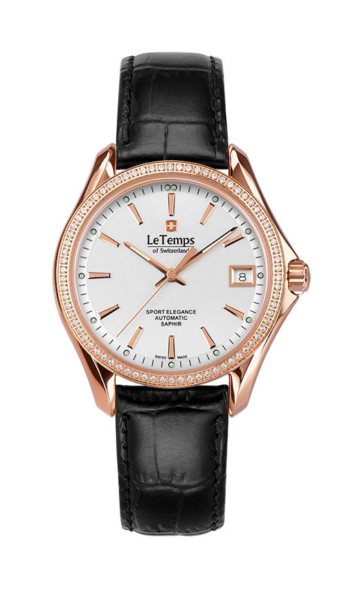 LeTemps SPORT ELEGANCE LADY 33 AUTOMATIC SAPHIR WATCH 100M