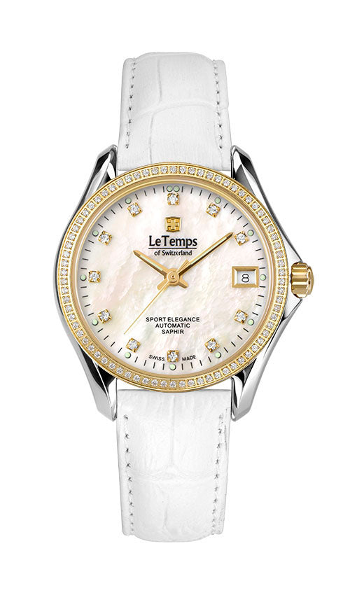 LeTemps SPORT ELEGANCE LADY 33 AUTOMATIC SAPHIR WATCH 100M