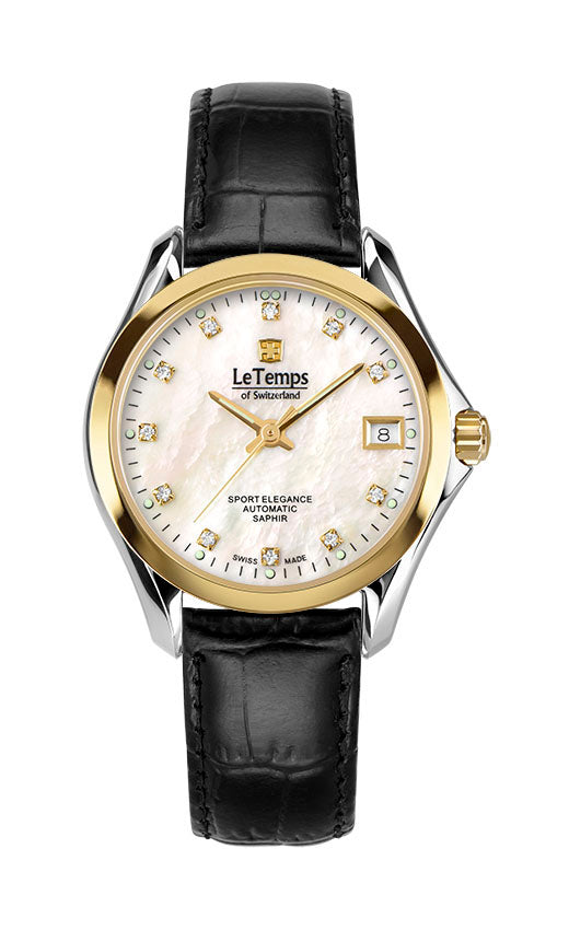 LeTemps SPORT ELEGANCE LADY 33 AUTOMATIC SAPHIR WATCH 100M