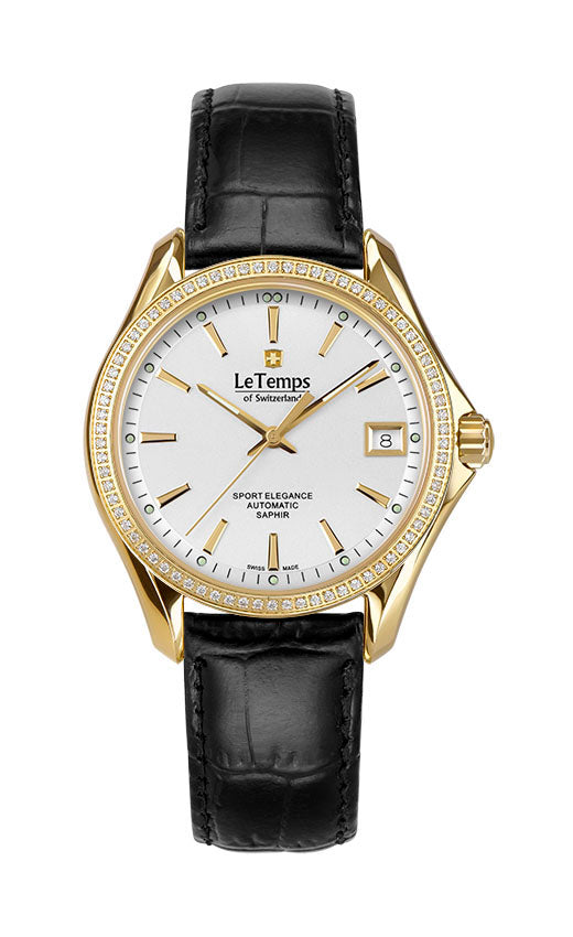 LeTemps SPORT ELEGANCE LADY 33 AUTOMATIC SAPHIR WATCH 100M
