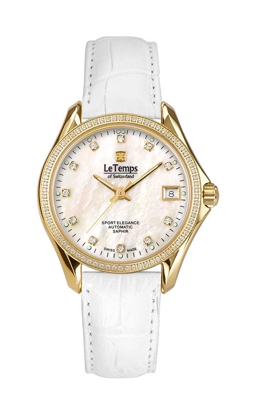 LeTemps SPORT ELEGANCE LADY 33 AUTOMATIC SAPHIR WATCH 100M