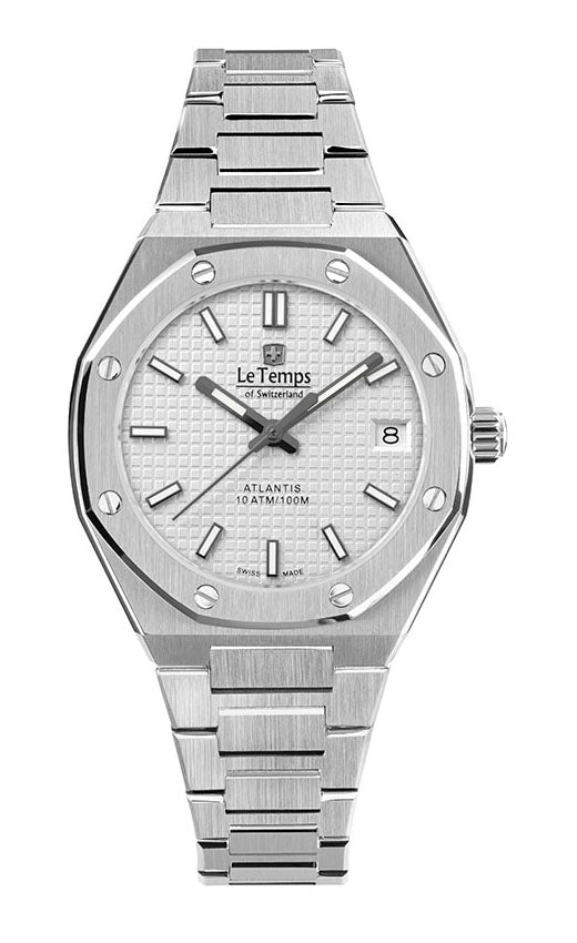 LeTemps ATLANTIS LADY SAPHIR QUARZ WATCH 100M
