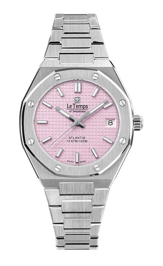 LeTemps ATLANTIS LADY SAPHIR QUARZ WATCH 100M
