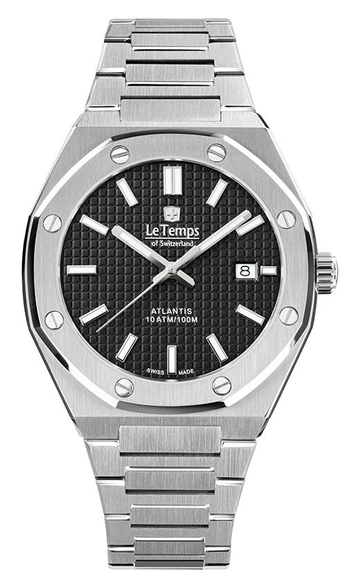 LeTemps ATLANTIS GENT SAPHIR QUARZ WATCH 100M