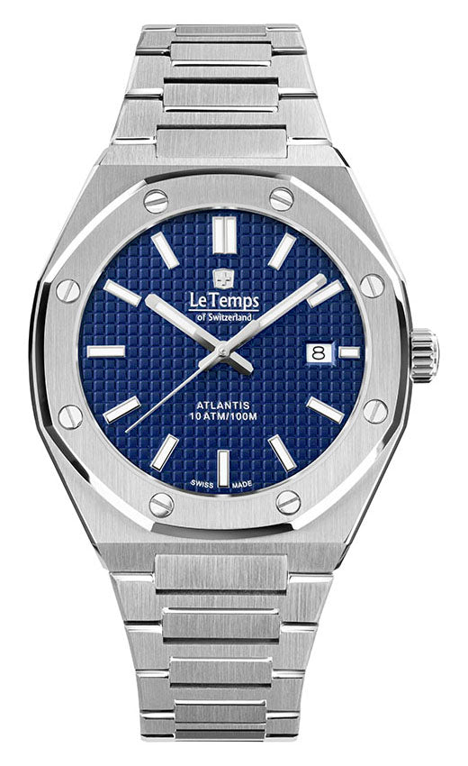 LeTemps ATLANTIS GENT SAPHIR QUARZ WATCH 100M
