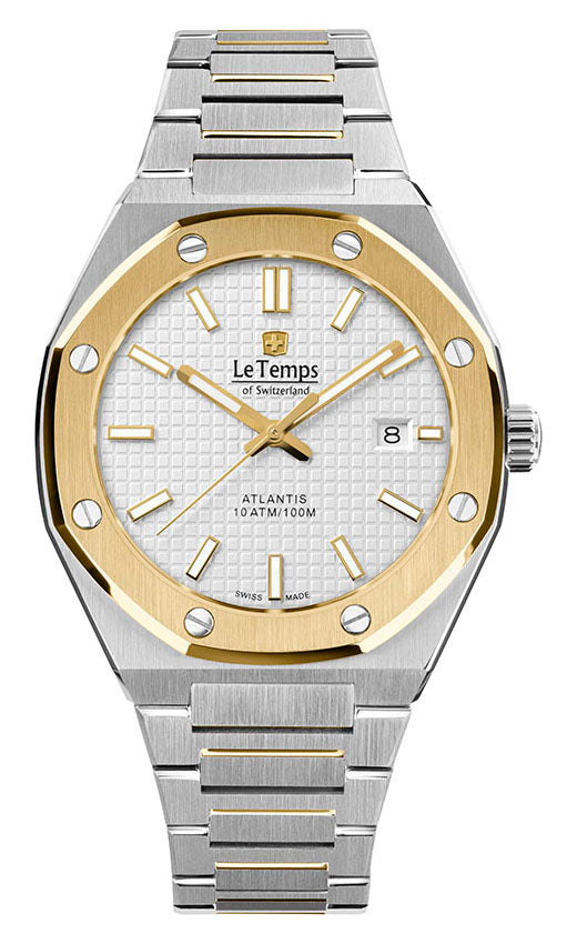 LeTemps ATLANTIS GENT SAPHIR QUARZ WATCH 100M