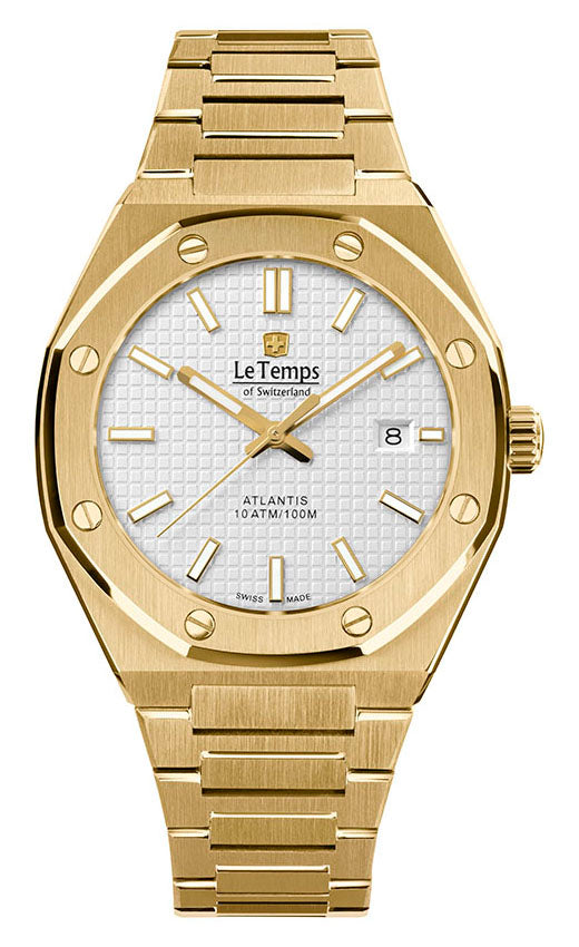 LeTemps ATLANTIS GENT SAPHIR QUARZ WATCH 100M