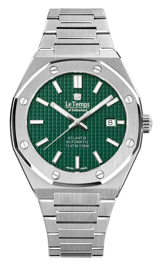LeTemps ATLANTIS GENT AUTOMATIC SAPHIR WATCH 100M