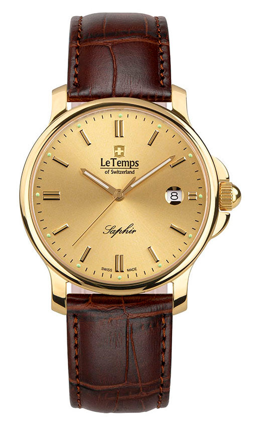 LeTemps ZAFIRA GENT SAPHIR QUARZ WATCH 50M