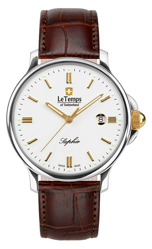 LeTemps ZAFIRA GENT 41 SAPHIR QUARZ WATCH 50M