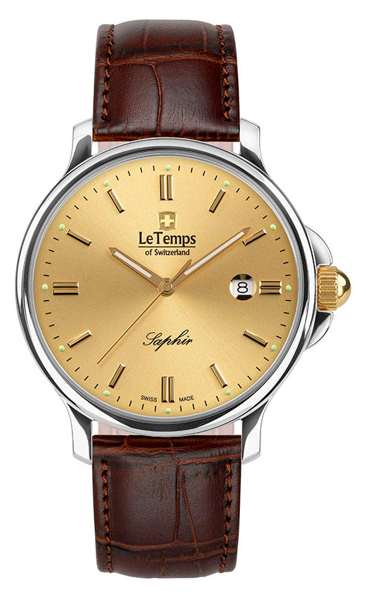 LeTemps ZAFIRA GENT 41 SAPHIR QUARZ WATCH 50M