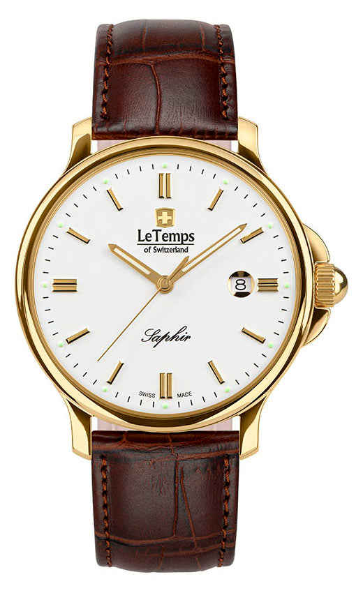 LeTemps ZAFIRA GENT 41 SAPHIR QUARZ WATCH 50M