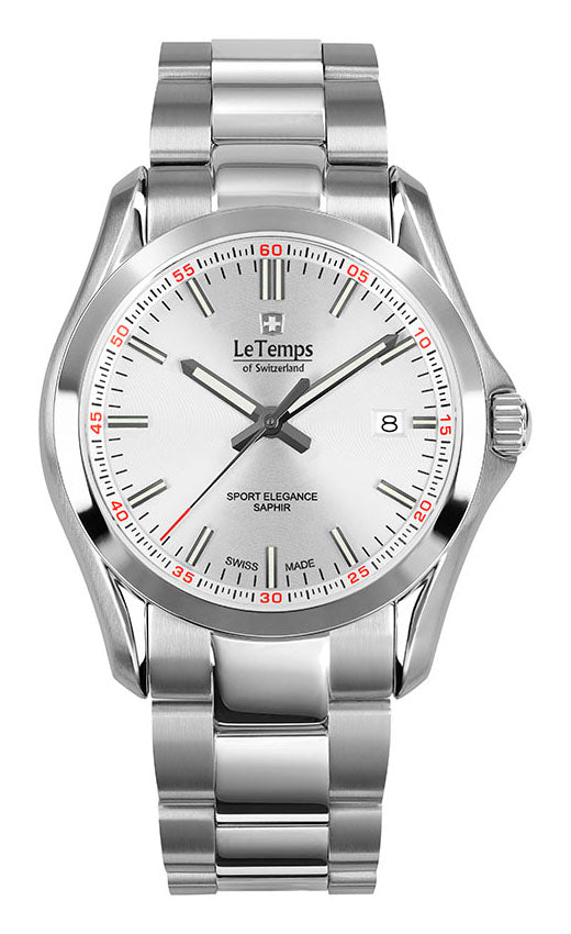 LeTemps SPORT ELEGANCE GENT SAPHIR QUARZ WATCH 100M