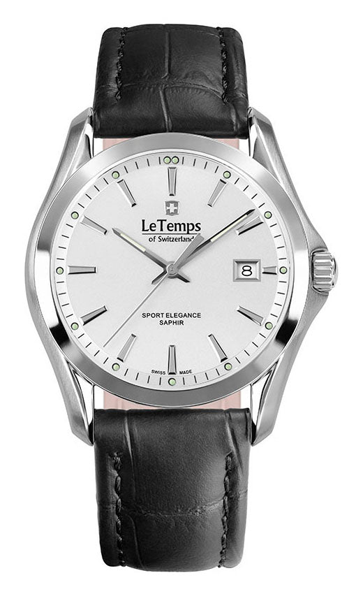 LeTemps SPORT ELEGANCE GENT SAPHIR QUARZ WATCH 100M