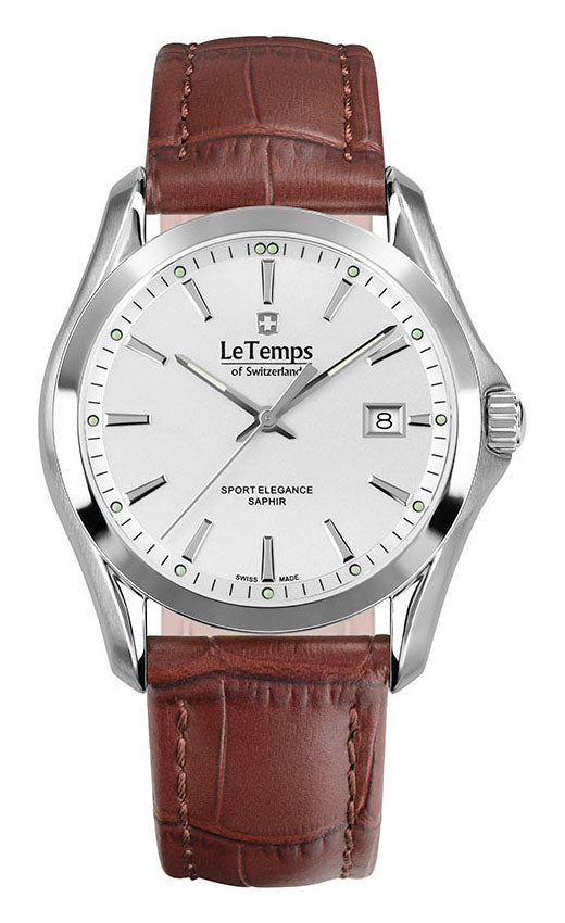 LeTemps SPORT ELEGANCE GENT SAPHIR QUARZ WATCH 100M