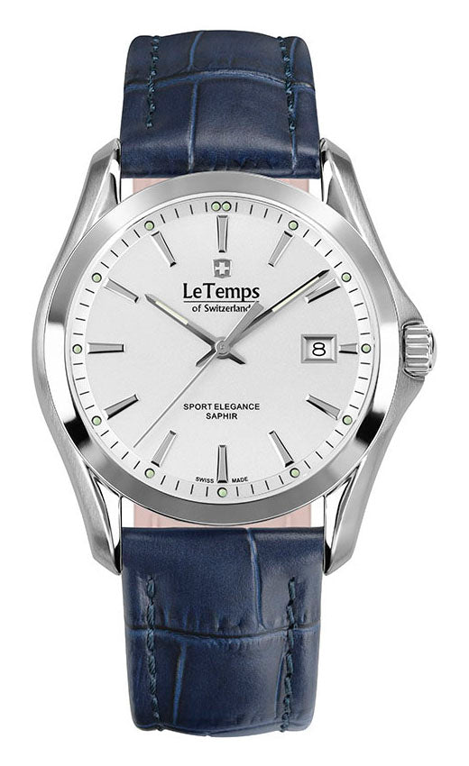 LeTemps SPORT ELEGANCE GENT SAPHIR QUARZ WATCH 100M