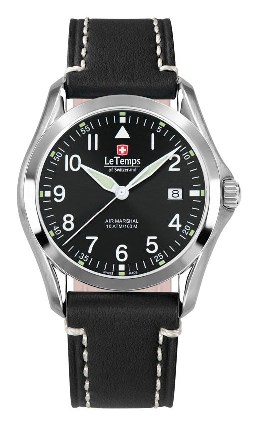 LeTemps AIR MARSHAL 40 SAPHIR QUARZ WATCH 100M