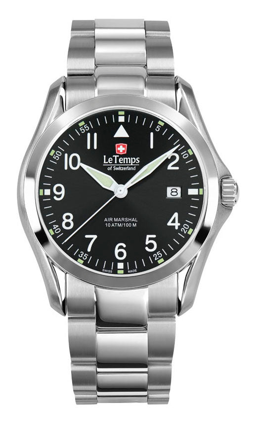 LeTemps AIR MARSHAL 40 SAPHIR QUARZ WATCH 100M