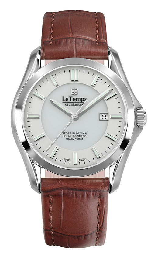 LeTemps SPORT ELEGANCE GENT SAPHIR SOLAR WATCH 100M