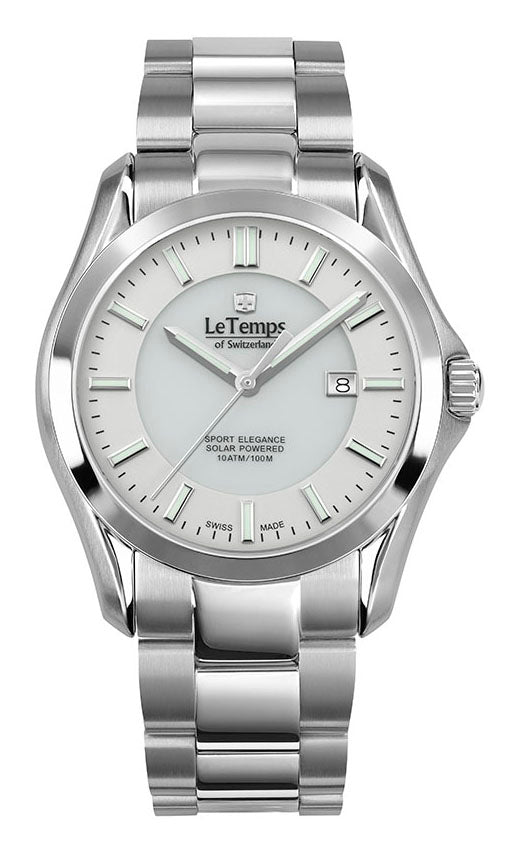 LeTemps SPORT ELEGANCE GENT SAPHIR SOLAR WATCH 100M