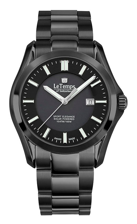 LeTemps SPORT ELEGANCE GENT SAPHIR SOLAR WATCH 100M