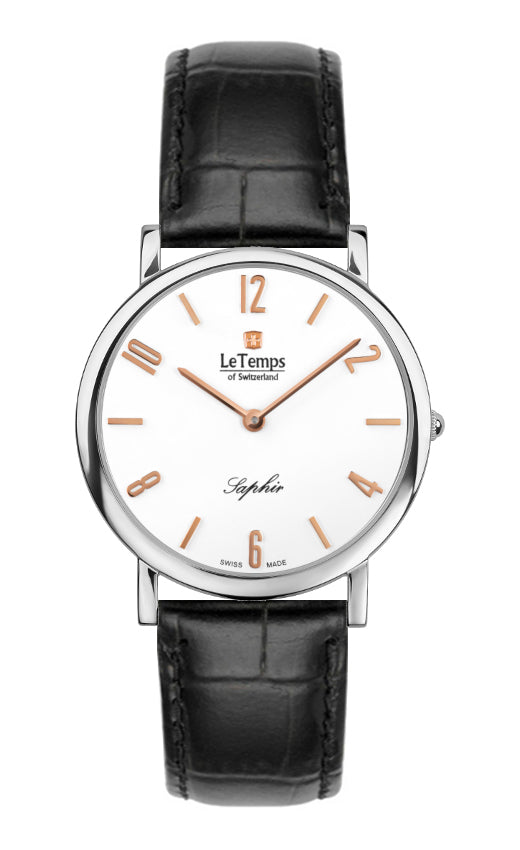 LeTemps ZAFIRA SLIM SAPHIR QUARZ WATCH 30M
