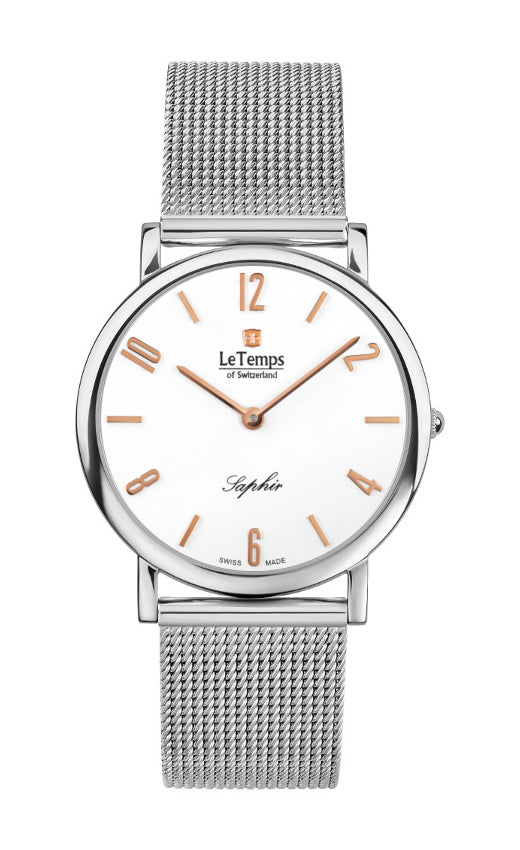 LeTemps ZAFIRA SLIM SAPHIR QUARZ WATCH 30M