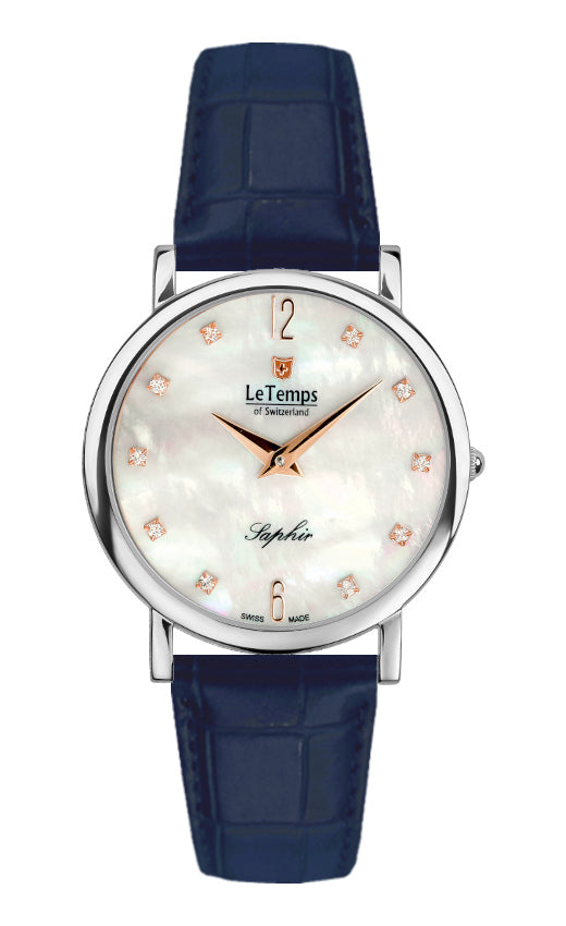 LeTemps ZAFIRA SLIM SAPHIR QUARZ WATCH 30M
