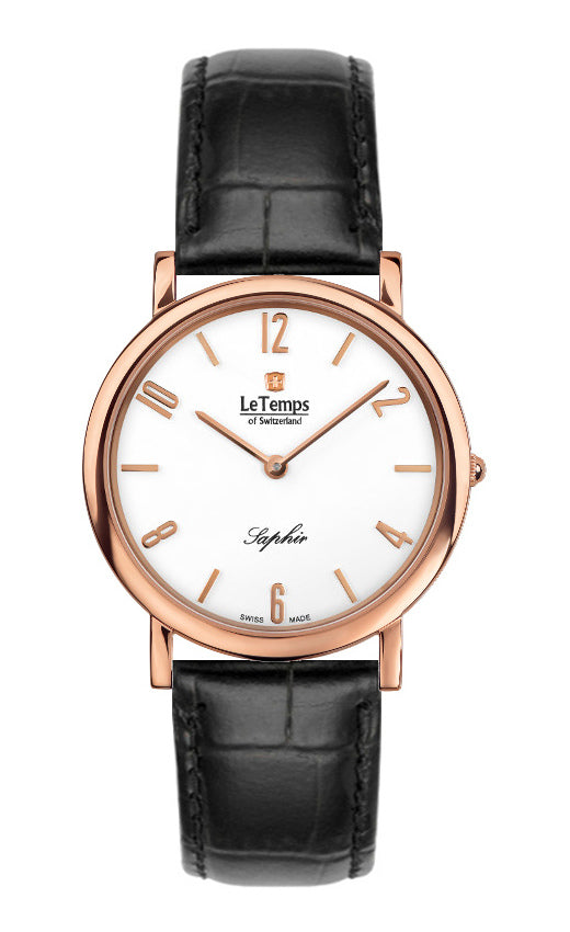 LeTemps ZAFIRA SLIM SAPHIR QUARZ WATCH 30M