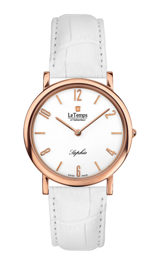 LeTemps ZAFIRA SLIM SAPHIR QUARZ WATCH 30M