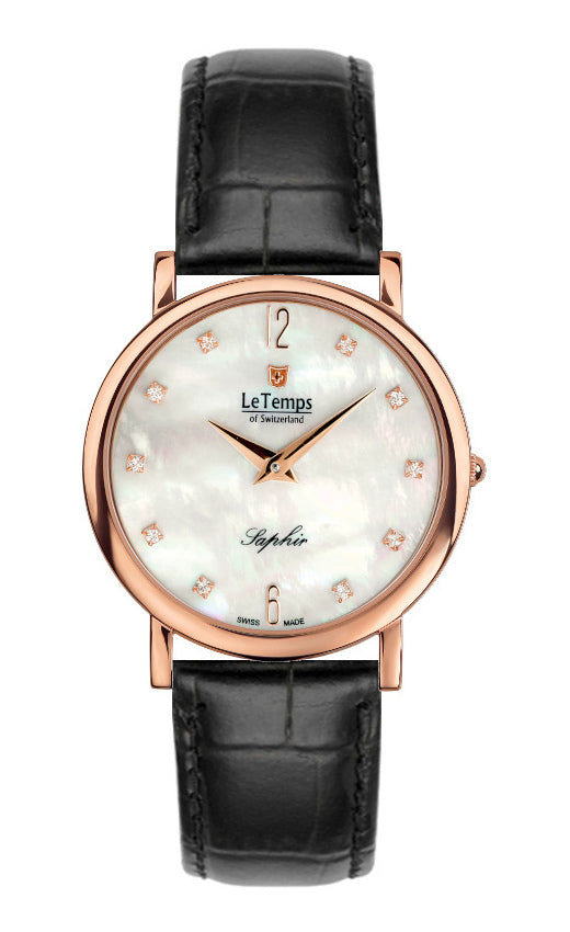 LeTemps ZAFIRA SLIM SAPHIR QUARZ WATCH 30M