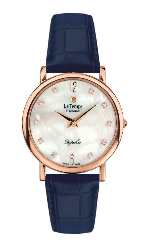 LeTemps ZAFIRA SLIM SAPHIR QUARZ WATCH 30M