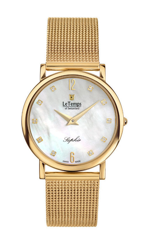 LeTemps ZAFIRA SLIM SAPHIR QUARZ WATCH 30M